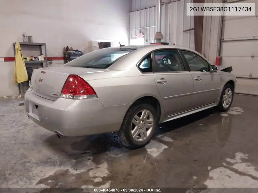 2G1WB5E38G1117434 2016 Chevrolet Impala Limited Lt