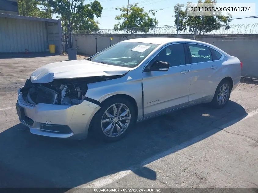 2G1105SAXG9161374 2016 Chevrolet Impala 1Lt