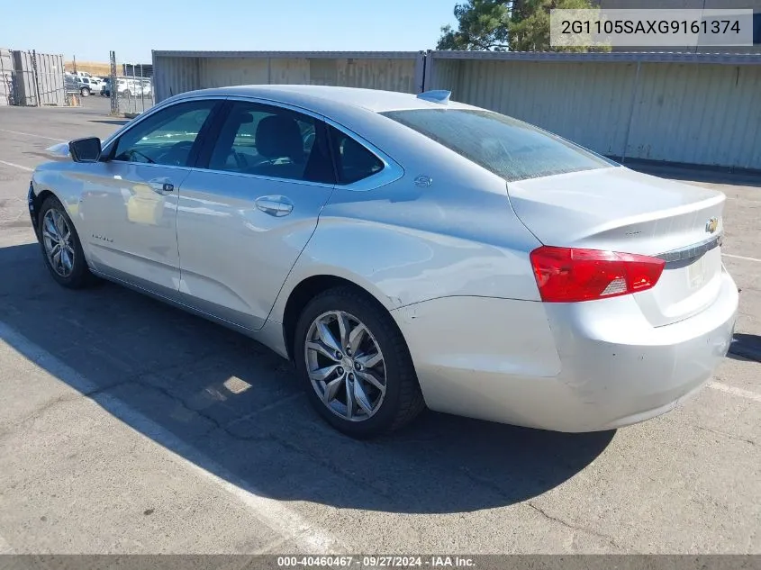 2G1105SAXG9161374 2016 Chevrolet Impala 1Lt