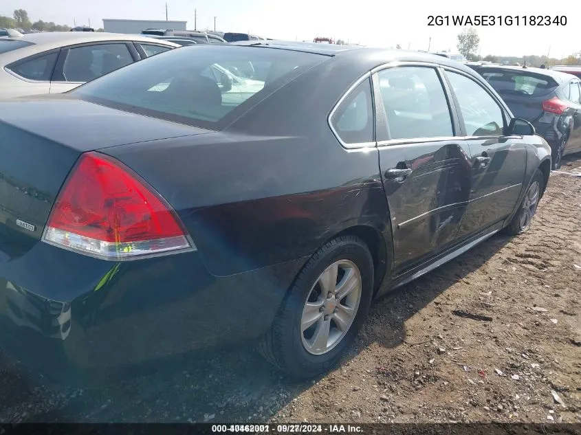 2016 Chevrolet Impala Limited Ls VIN: 2G1WA5E31G1182340 Lot: 40462001