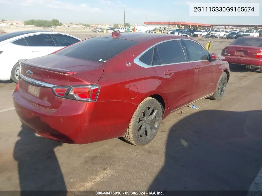 2G1115S30G9165674 2016 Chevrolet Impala 2Lt