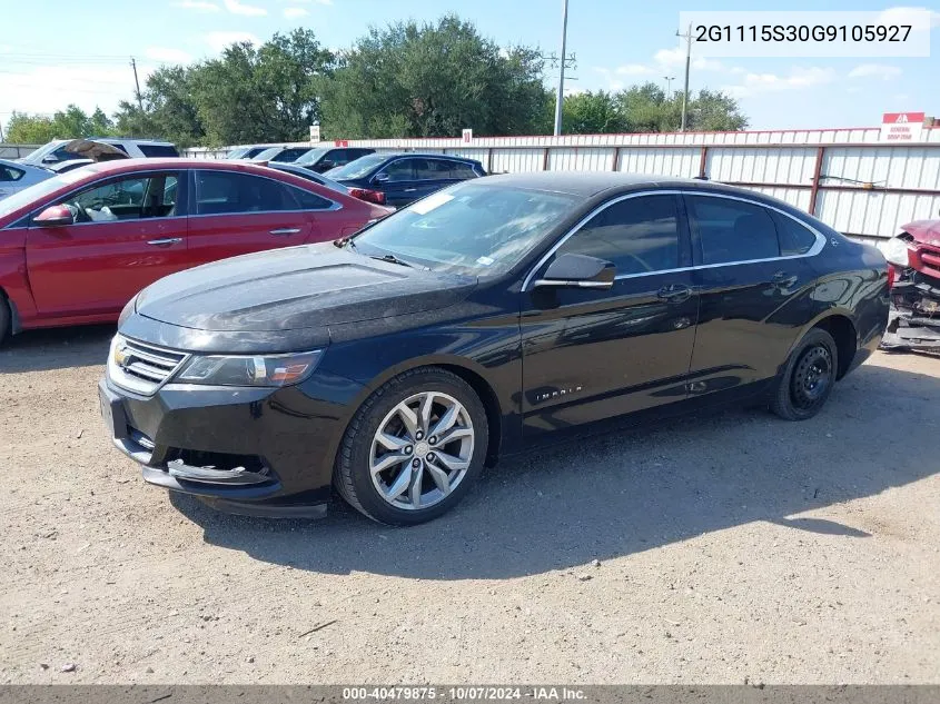 2G1115S30G9105927 2016 Chevrolet Impala 2Lt