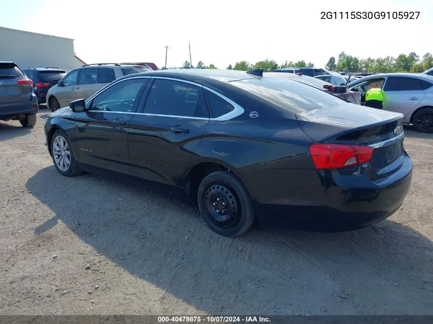 2016 Chevrolet Impala 2Lt VIN: 2G1115S30G9105927 Lot: 40479875