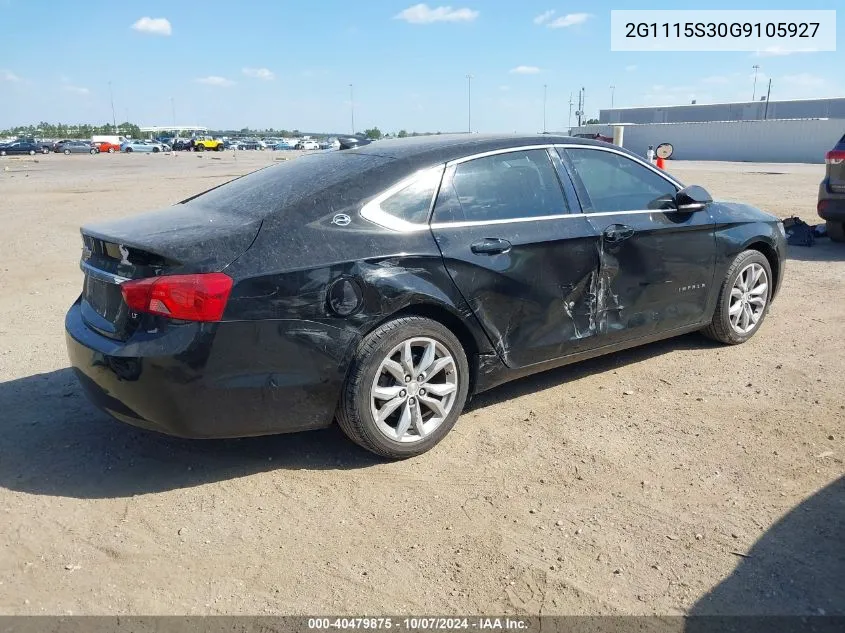 2016 Chevrolet Impala 2Lt VIN: 2G1115S30G9105927 Lot: 40479875