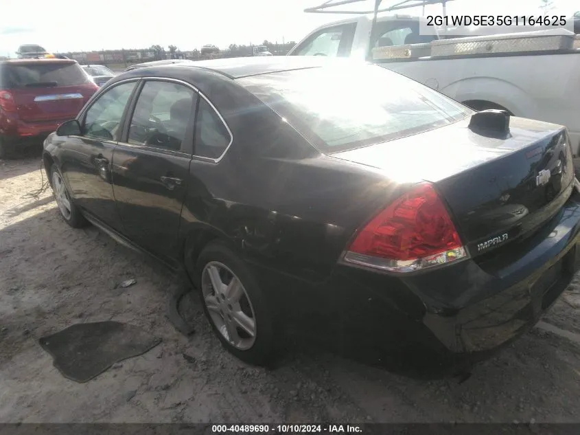 2G1WD5E35G1164625 2016 Chevrolet Impala Limited Police