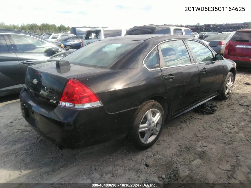 2G1WD5E35G1164625 2016 Chevrolet Impala Limited Police