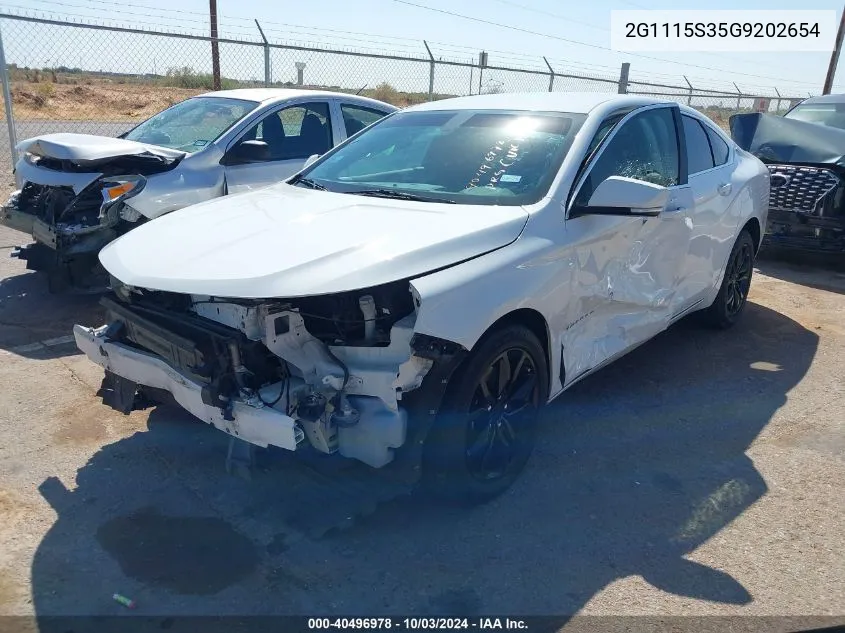 2G1115S35G9202654 2016 Chevrolet Impala 2Lt