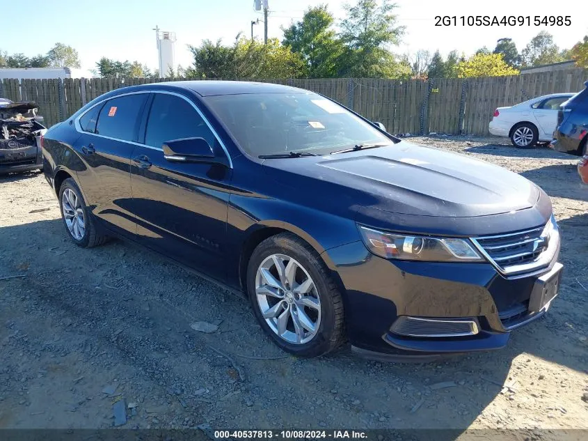 2G1105SA4G9154985 2016 Chevrolet Impala 1Lt