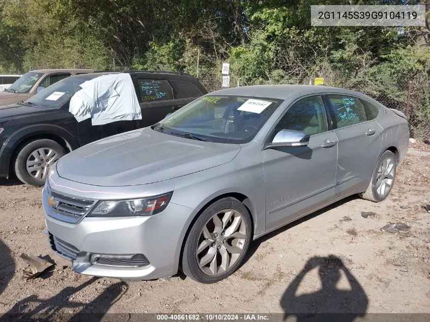 2G1145S39G9104119 2016 Chevrolet Impala 2Lz