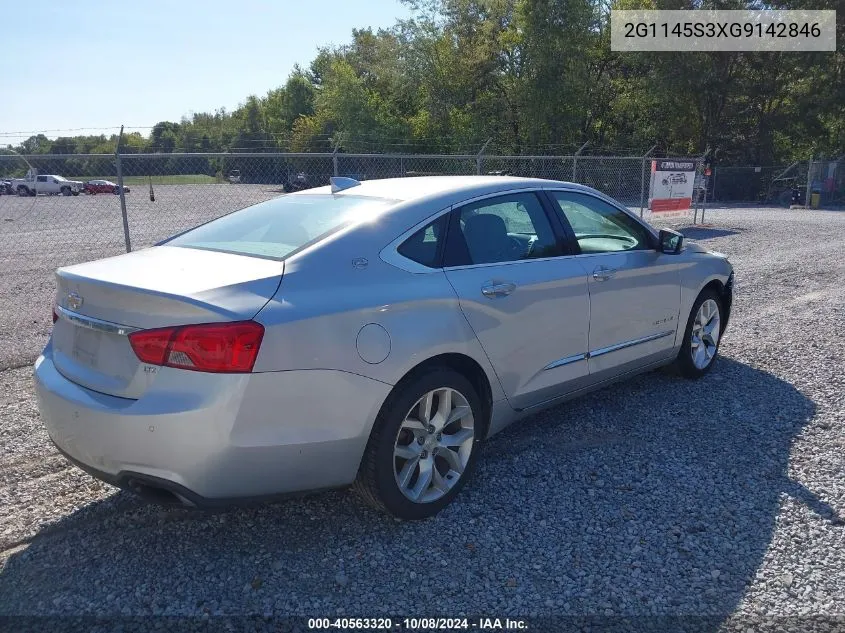 2016 Chevrolet Impala 2Lz VIN: 2G1145S3XG9142846 Lot: 40563320