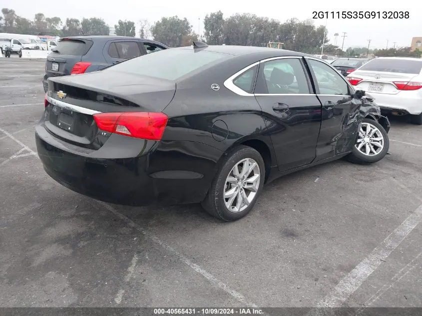 2016 Chevrolet Impala Lt VIN: 2G1115S35G9132038 Lot: 40565431