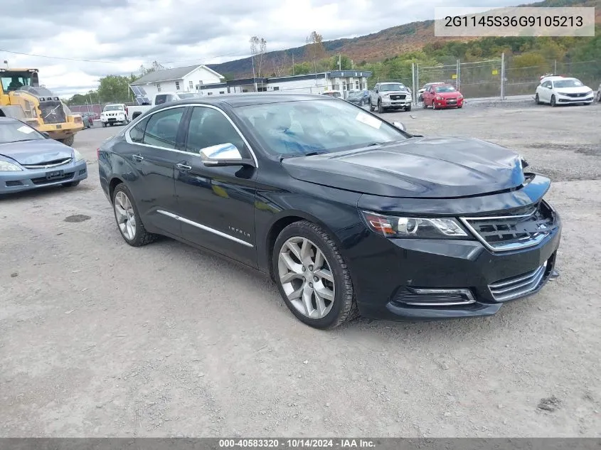 2016 Chevrolet Impala 2Lz VIN: 2G1145S36G9105213 Lot: 40583320