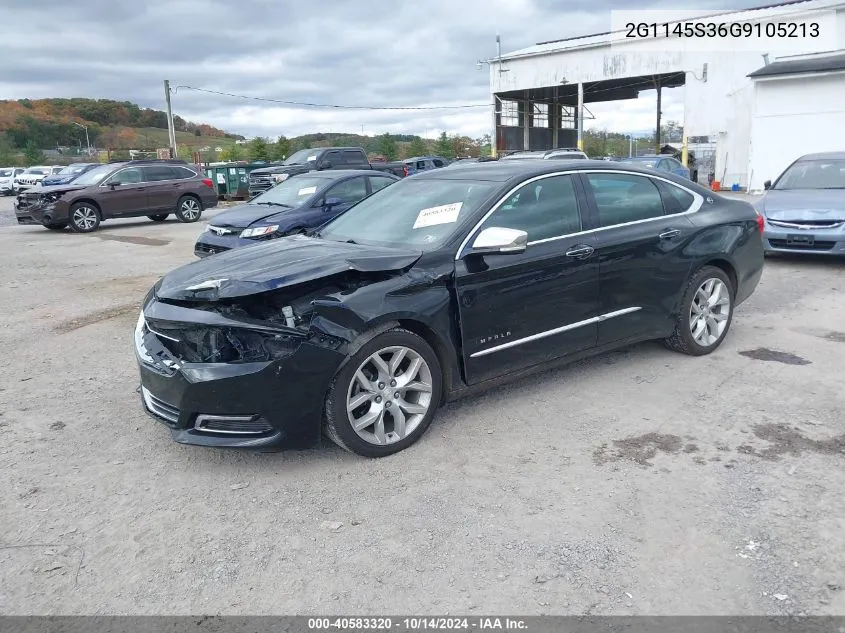 2016 Chevrolet Impala 2Lz VIN: 2G1145S36G9105213 Lot: 40583320