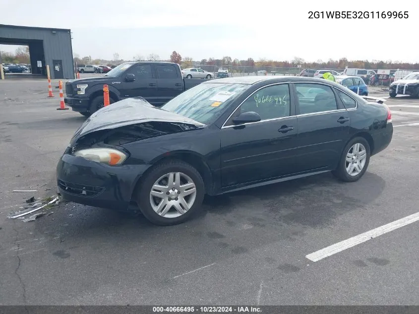 2016 Chevrolet Impala Limited Lt VIN: 2G1WB5E32G1169965 Lot: 40666495