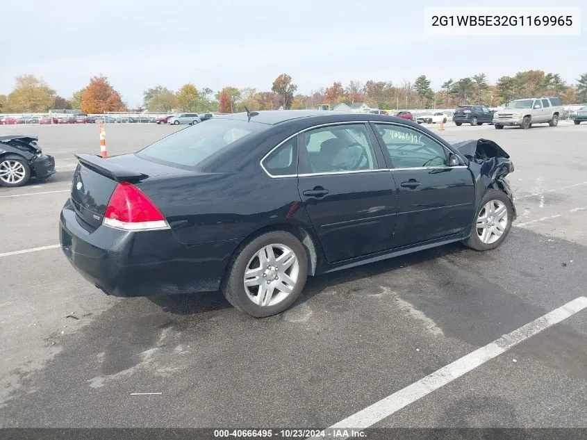 2016 Chevrolet Impala Limited Lt VIN: 2G1WB5E32G1169965 Lot: 40666495