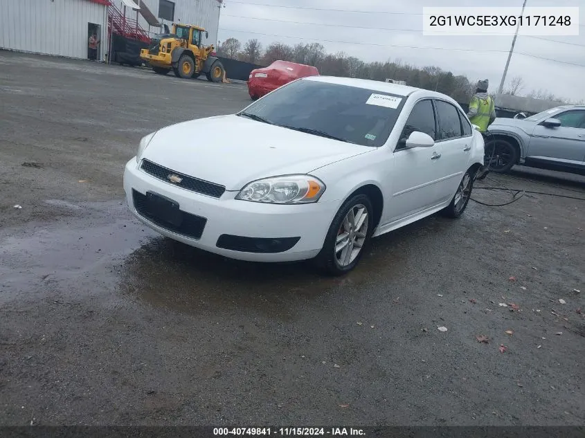 2016 Chevrolet Impala Limited Ltz VIN: 2G1WC5E3XG1171248 Lot: 40749841