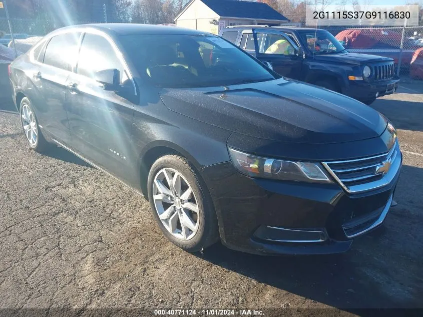 2016 Chevrolet Impala 2Lt VIN: 2G1115S37G9116830 Lot: 40771124