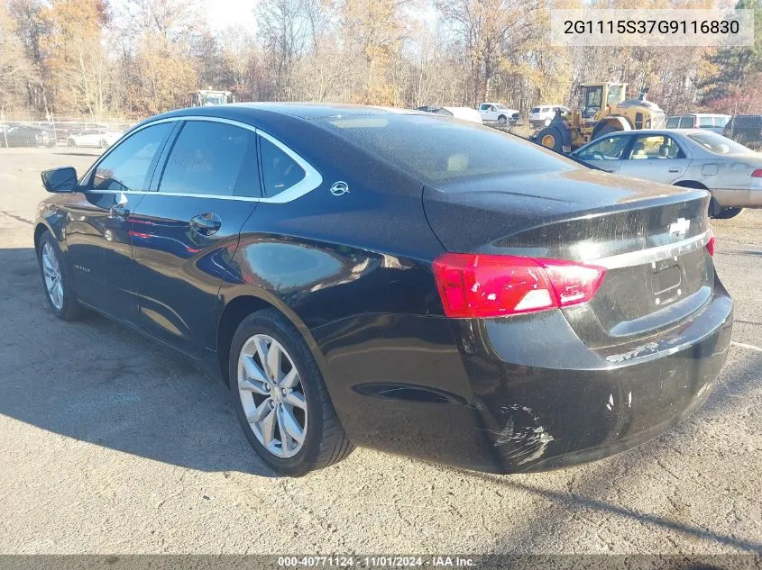 2016 Chevrolet Impala 2Lt VIN: 2G1115S37G9116830 Lot: 40771124