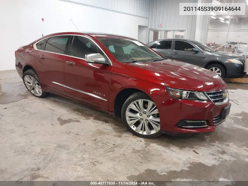 2016 Chevrolet Impala 2Lz VIN: 2G1145S39G9164644 Lot: 40777535