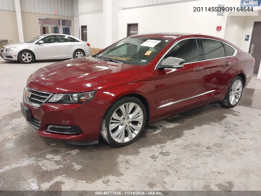 2016 Chevrolet Impala 2Lz VIN: 2G1145S39G9164644 Lot: 40777535