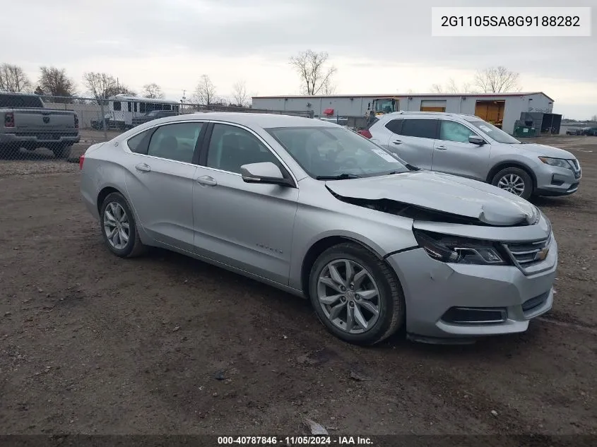 2016 Chevrolet Impala 1Lt VIN: 2G1105SA8G9188282 Lot: 40787846