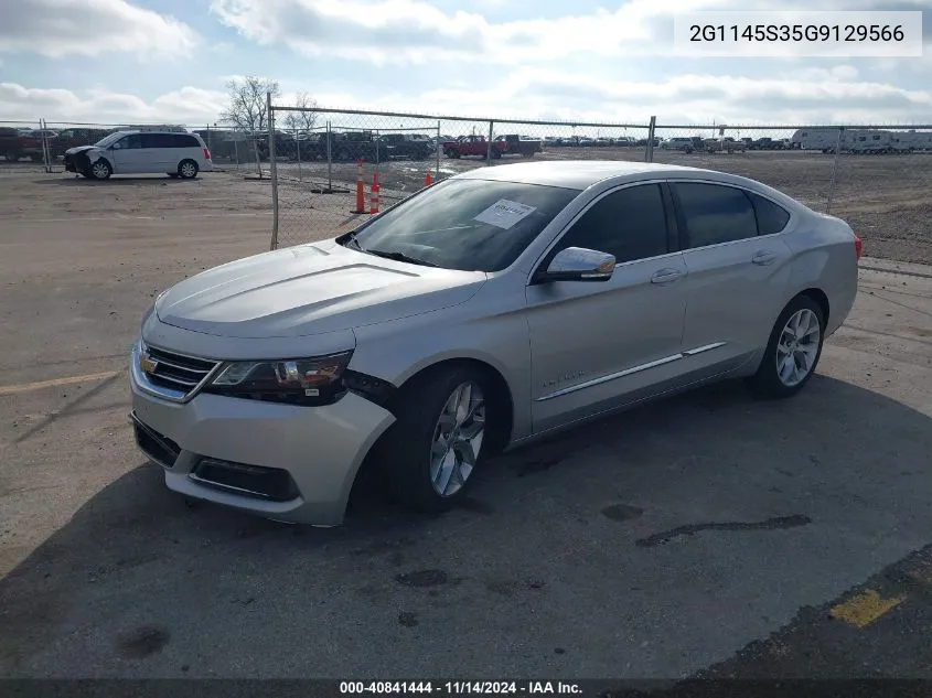 2016 Chevrolet Impala 2Lz VIN: 2G1145S35G9129566 Lot: 40841444