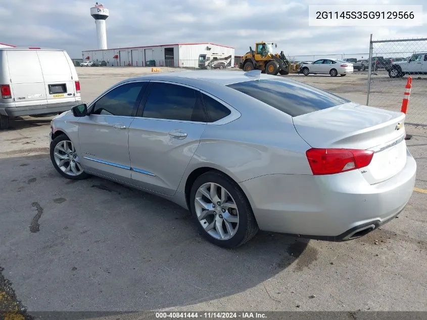 2016 Chevrolet Impala 2Lz VIN: 2G1145S35G9129566 Lot: 40841444