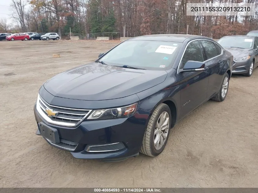 2016 Chevrolet Impala 2Lt VIN: 2G1115S32G9132210 Lot: 40854593