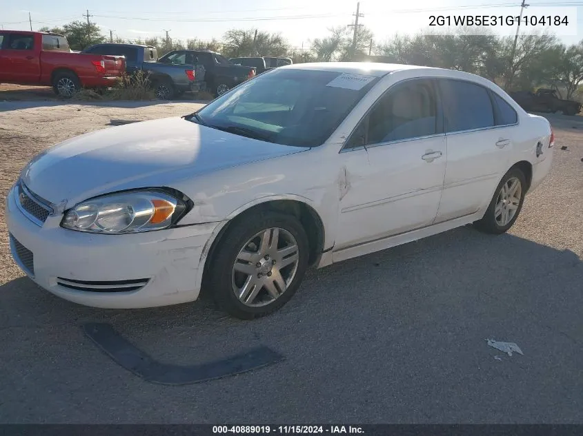 2016 Chevrolet Impala Limited Lt VIN: 2G1WB5E31G1104184 Lot: 40889019