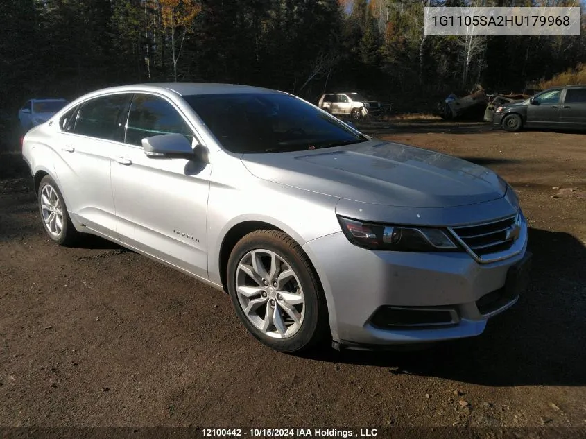 2017 Chevrolet Impala VIN: 1G1105SA2HU179968 Lot: 12100442