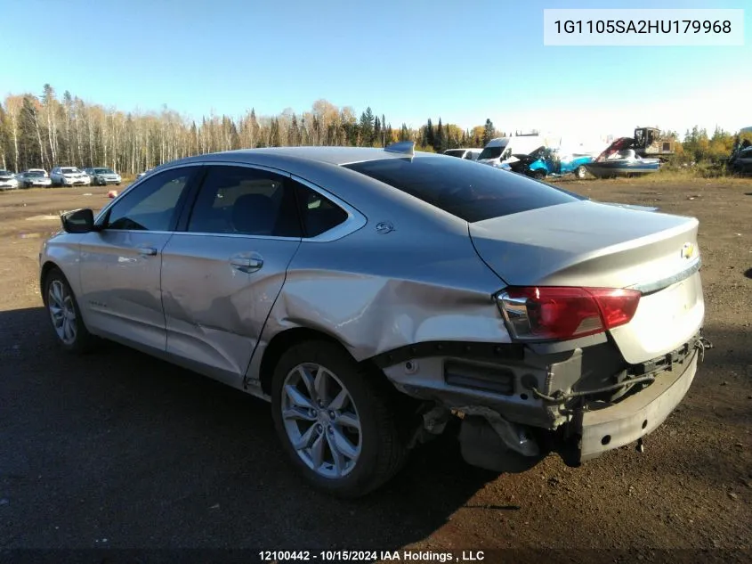 2017 Chevrolet Impala VIN: 1G1105SA2HU179968 Lot: 12100442