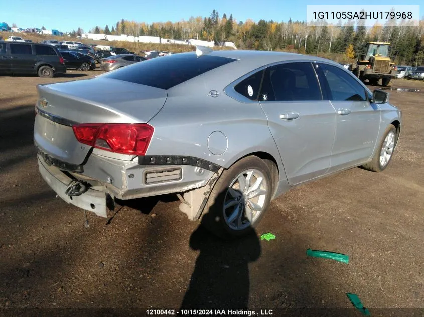 2017 Chevrolet Impala VIN: 1G1105SA2HU179968 Lot: 12100442