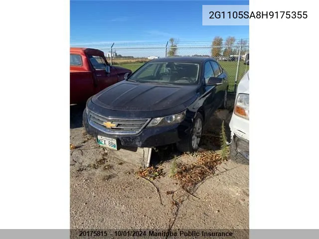 2G1105SA8H9175355 2017 Chevrolet Impala Lt