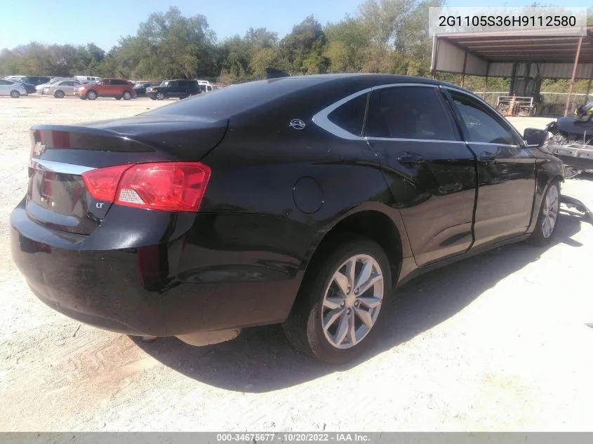 2G1105S36H9112580 2017 Chevrolet Impala 1Lt