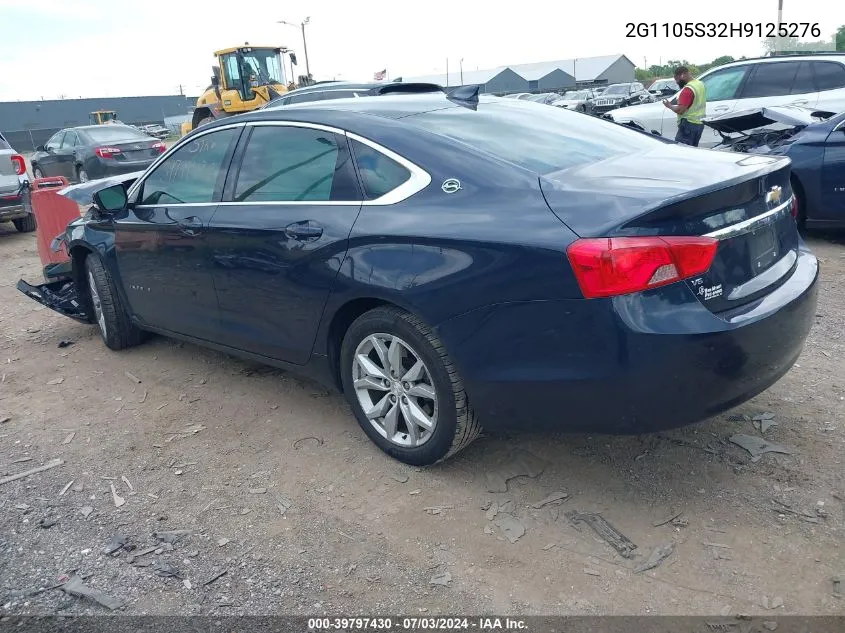 2G1105S32H9125276 2017 Chevrolet Impala 1Lt