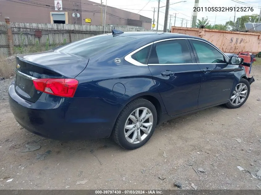 2G1105S32H9125276 2017 Chevrolet Impala 1Lt