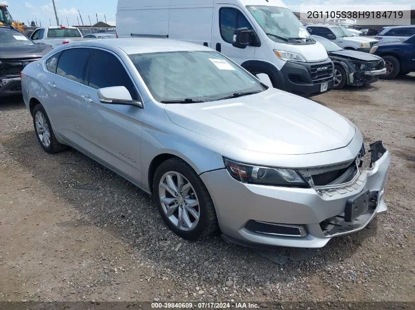 2G1105S38H9184719 2017 Chevrolet Impala 1Lt