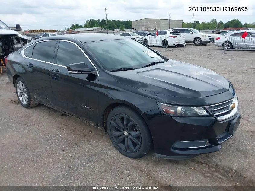 2G1105S30H9169695 2017 Chevrolet Impala 1Lt