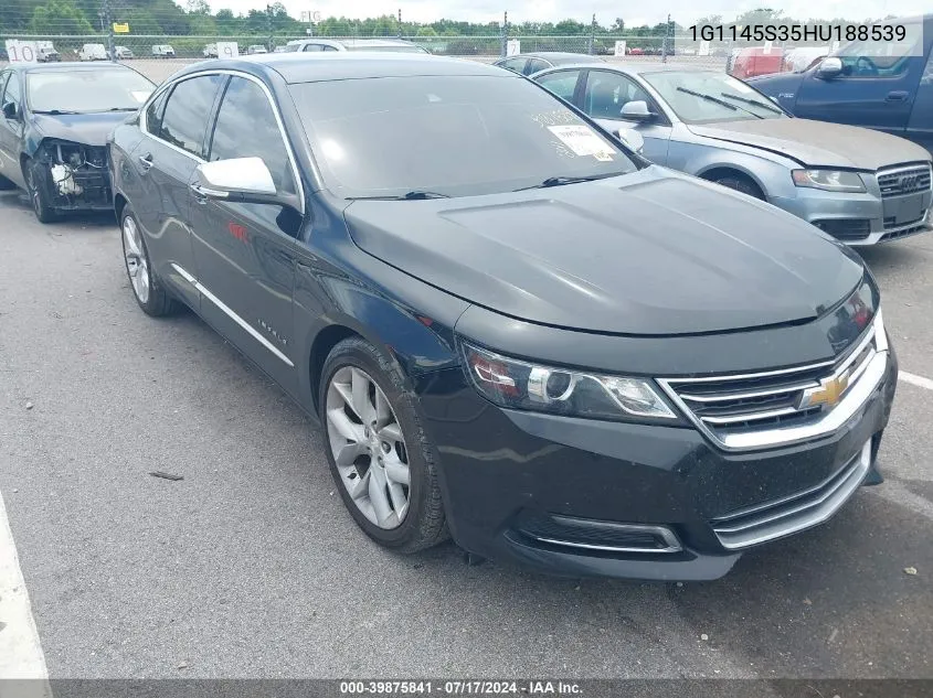 1G1145S35HU188539 2017 Chevrolet Impala 2Lz