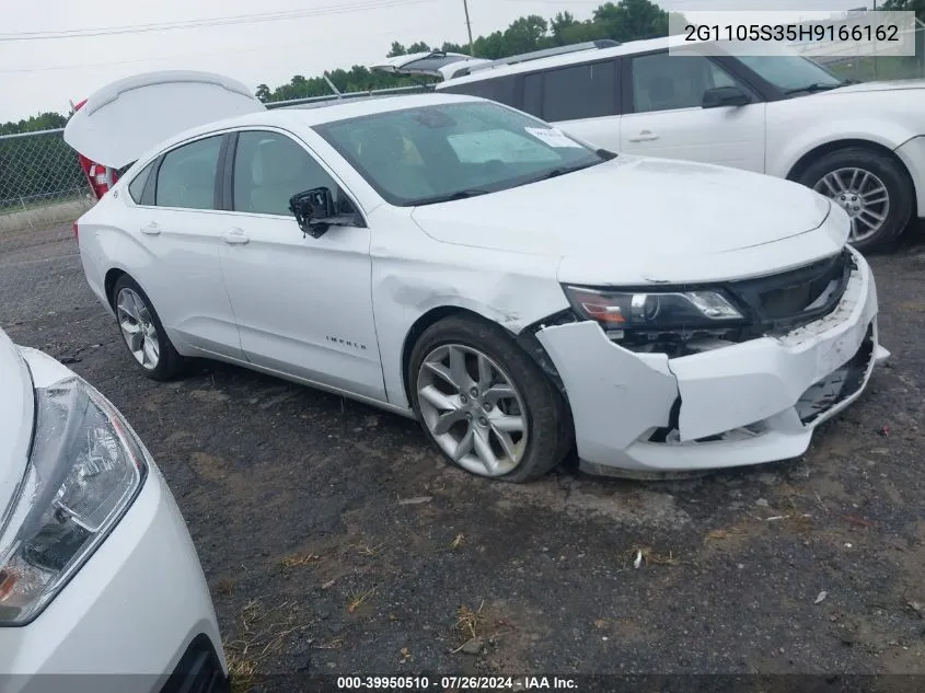 2017 Chevrolet Impala 1Lt VIN: 2G1105S35H9166162 Lot: 39950510