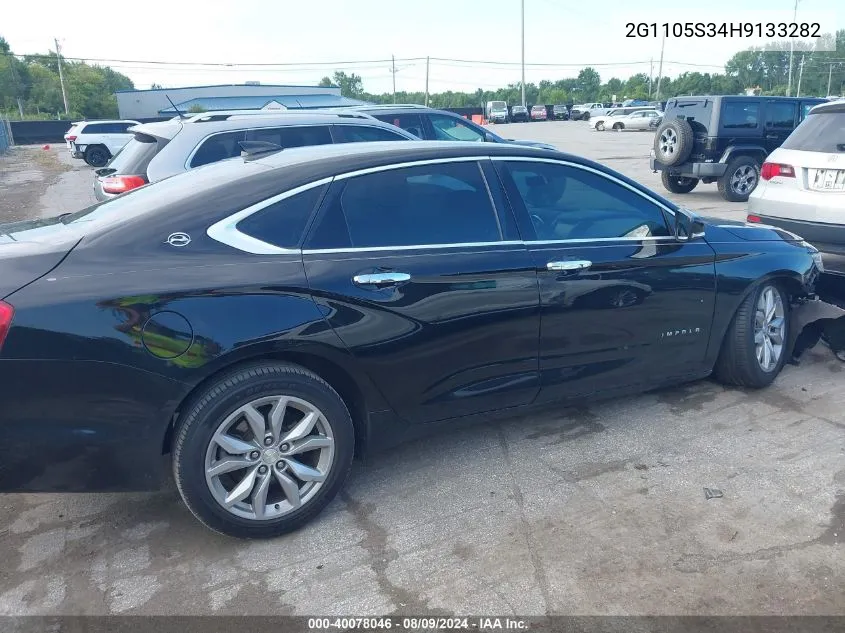 2G1105S34H9133282 2017 Chevrolet Impala 1Lt