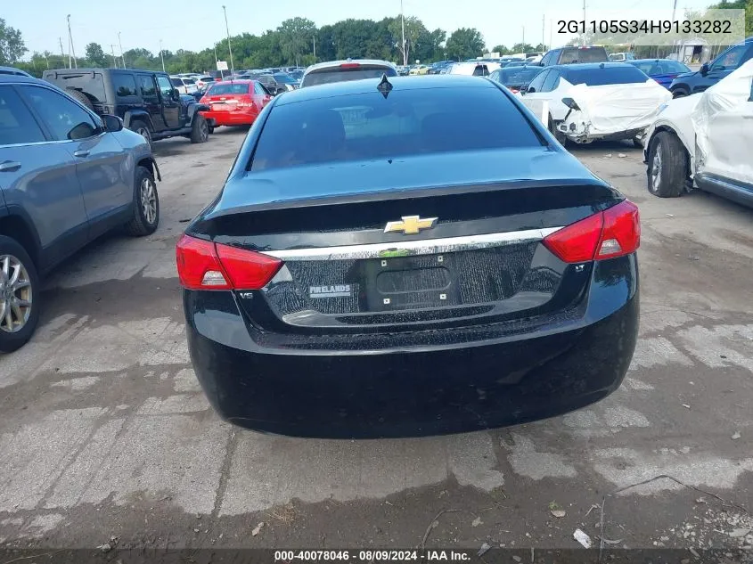 2G1105S34H9133282 2017 Chevrolet Impala 1Lt