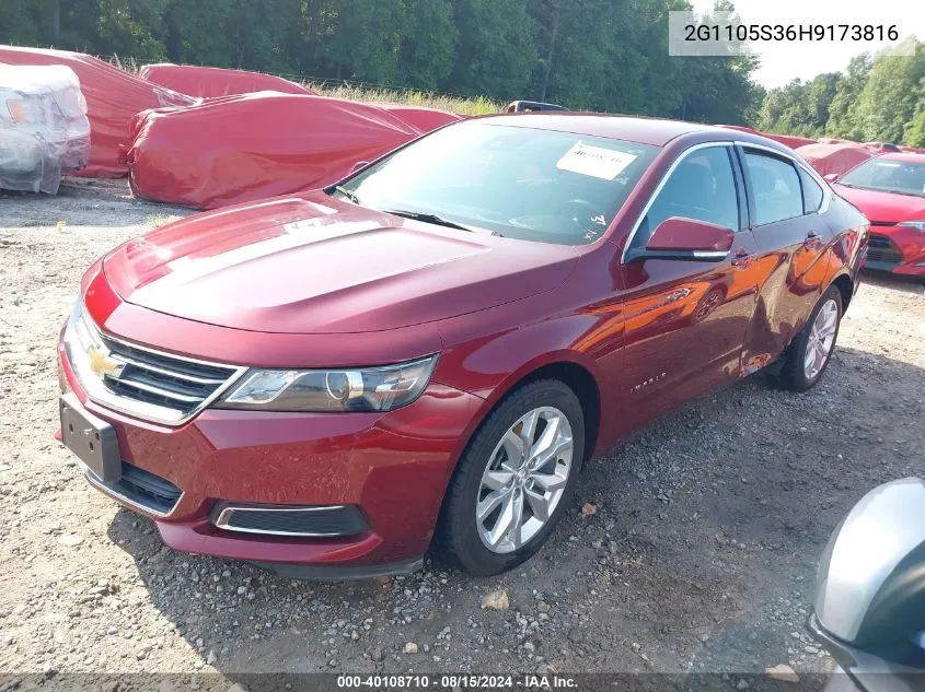 2G1105S36H9173816 2017 Chevrolet Impala 1Lt