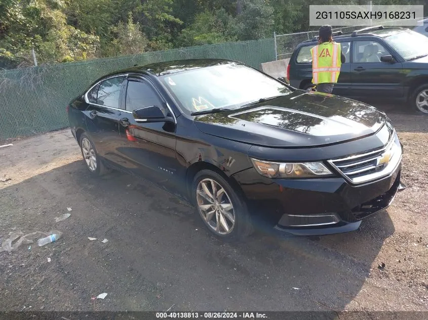 2G1105SAXH9168231 2017 Chevrolet Impala 1Lt