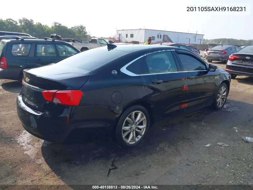 2G1105SAXH9168231 2017 Chevrolet Impala 1Lt