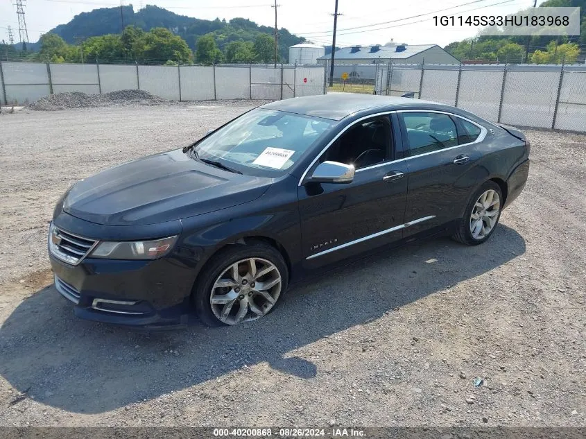 1G1145S33HU183968 2017 Chevrolet Impala 2Lz