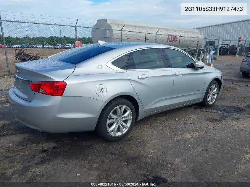 2017 Chevrolet Impala 1Lt VIN: 2G1105S33H9127473 Lot: 40221016