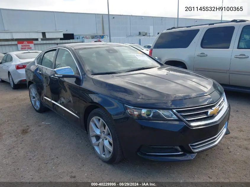 2017 Chevrolet Impala 2Lz VIN: 2G1145S32H9100365 Lot: 40229995