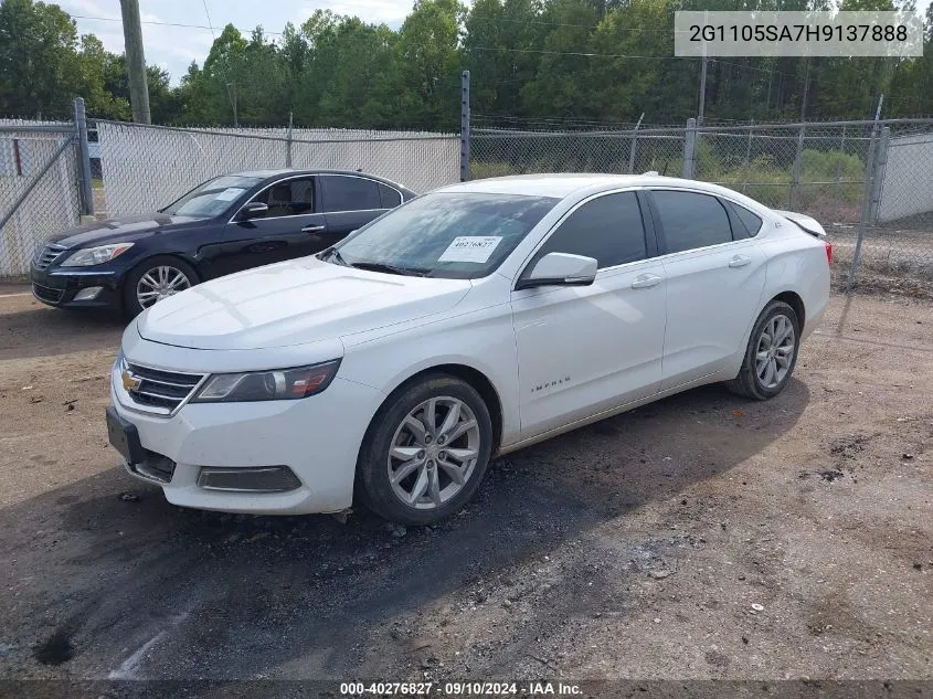 2G1105SA7H9137888 2017 Chevrolet Impala 1Lt