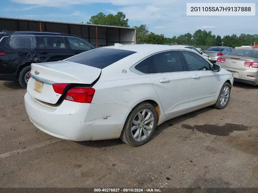 2017 Chevrolet Impala 1Lt VIN: 2G1105SA7H9137888 Lot: 40276827